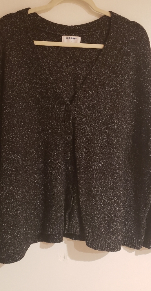 Black sweater cardigan